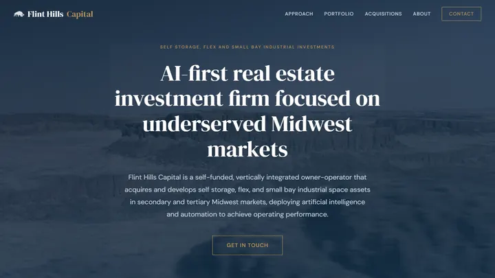 Flint Hills Capital homepage